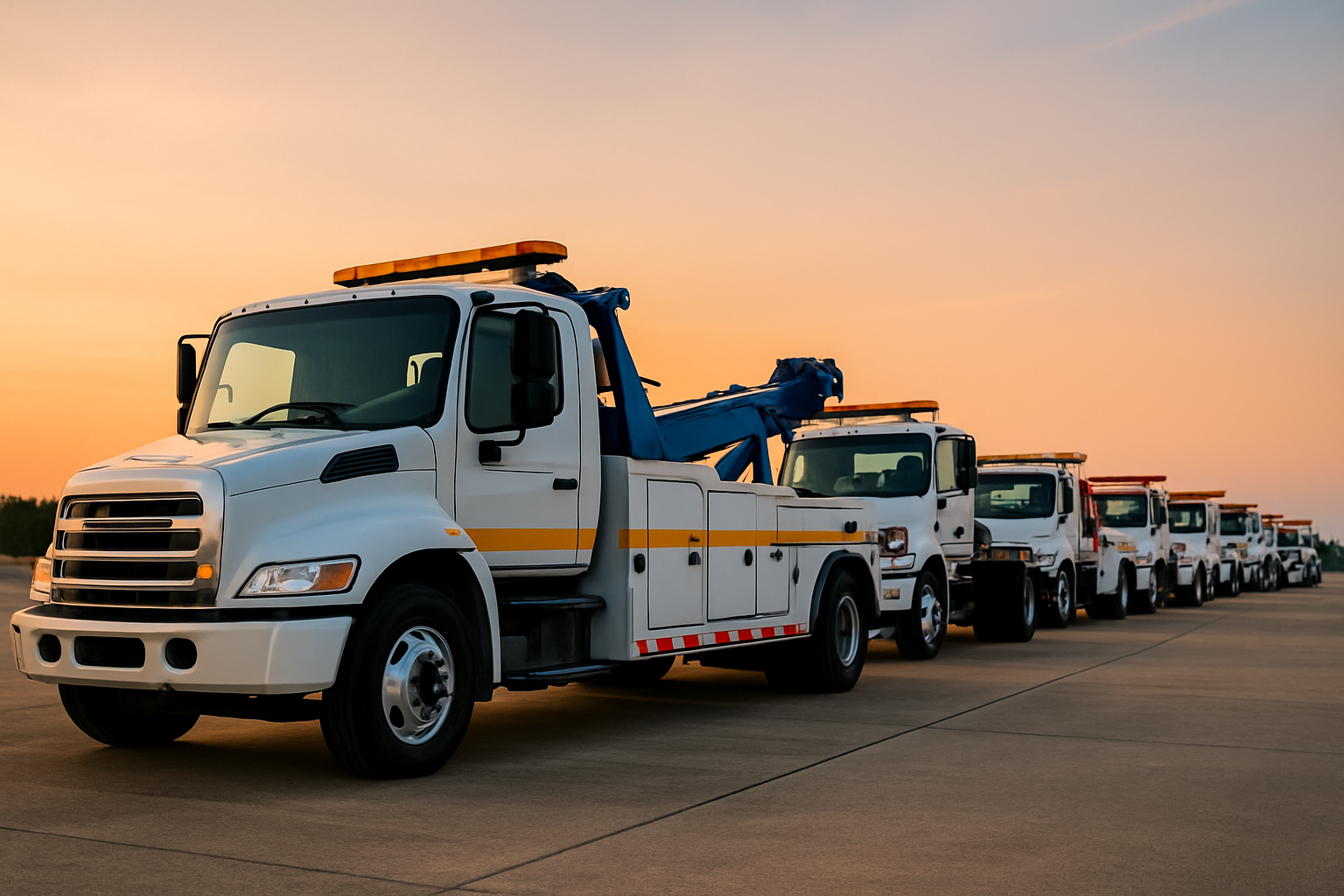 Our fleet of tow trucks