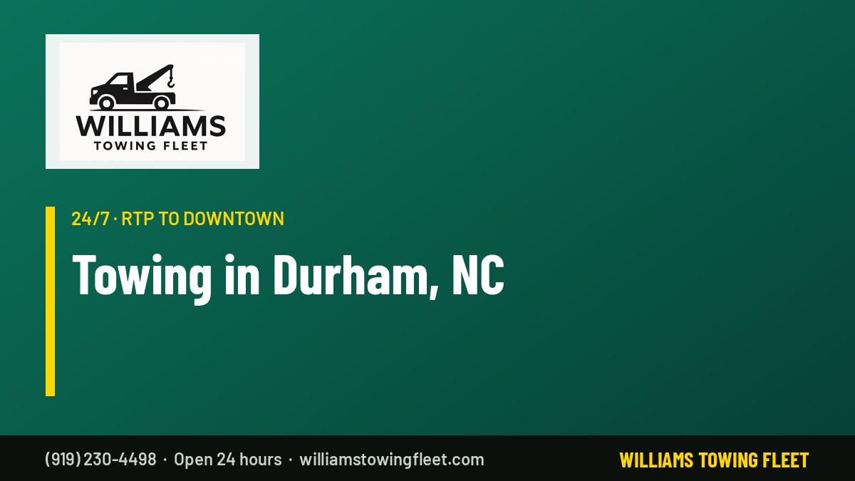 Williams Towing Fleet – towing in Durham, NC