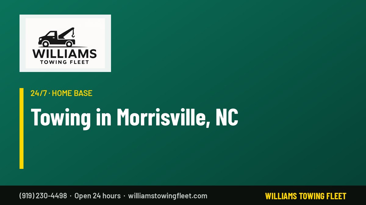 Williams Towing Fleet – towing in Morrisville, NC